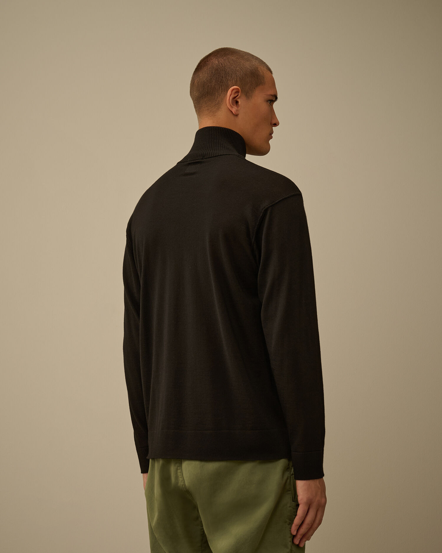 Silk Ultrafine Merino Wool Half Zip Sweater - 4
