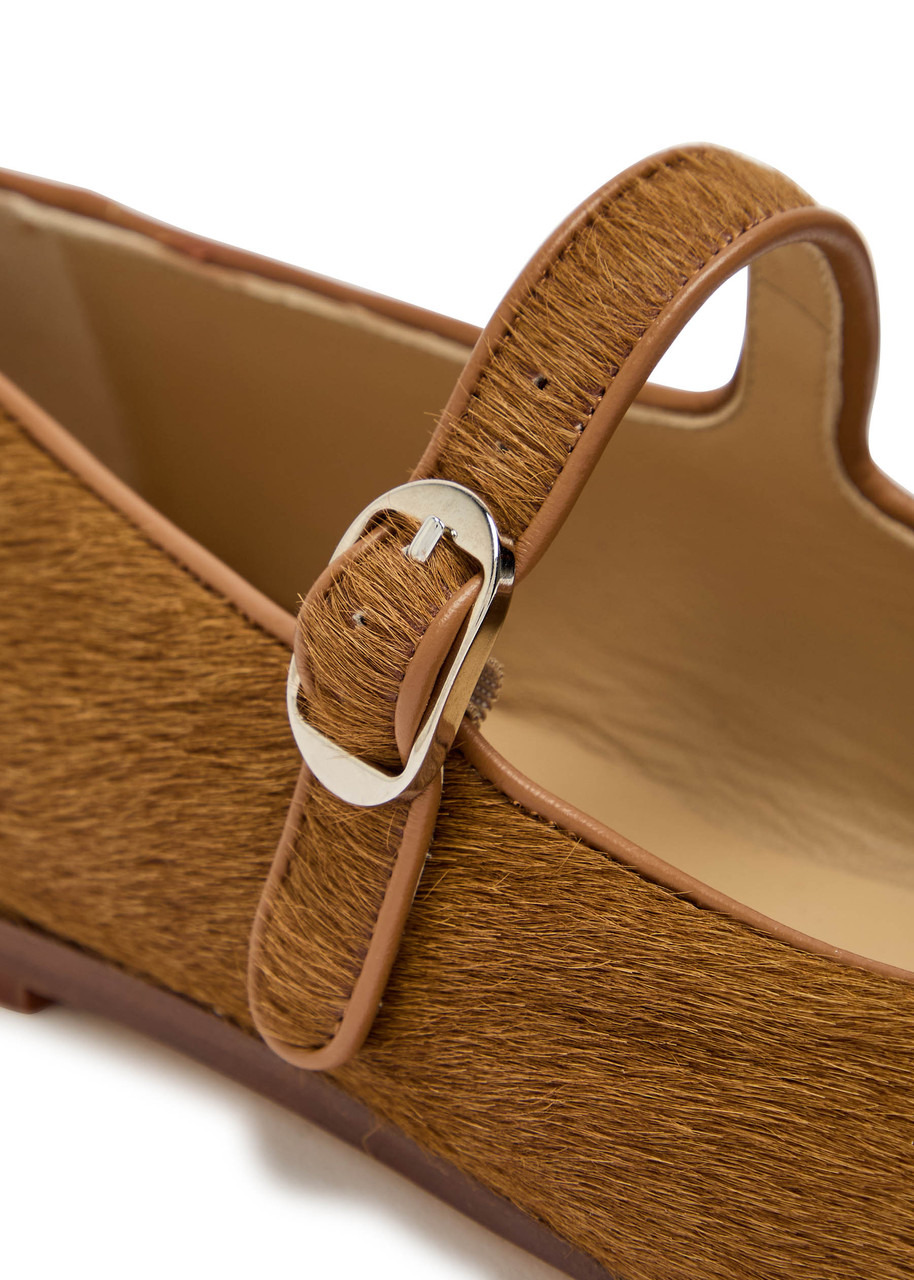 LE Monde Beryl Mary Jane Pony Hair Ballet Flats - 4
