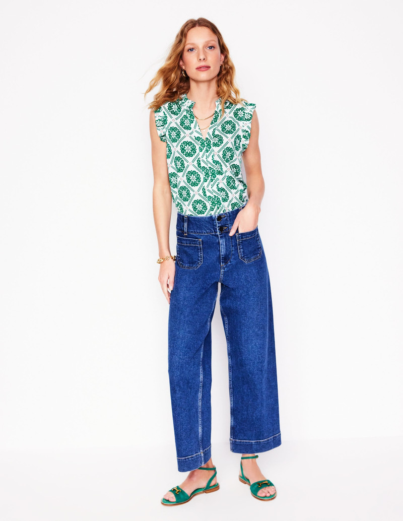 Lola Sleeveless Top-Baroque Tile 7