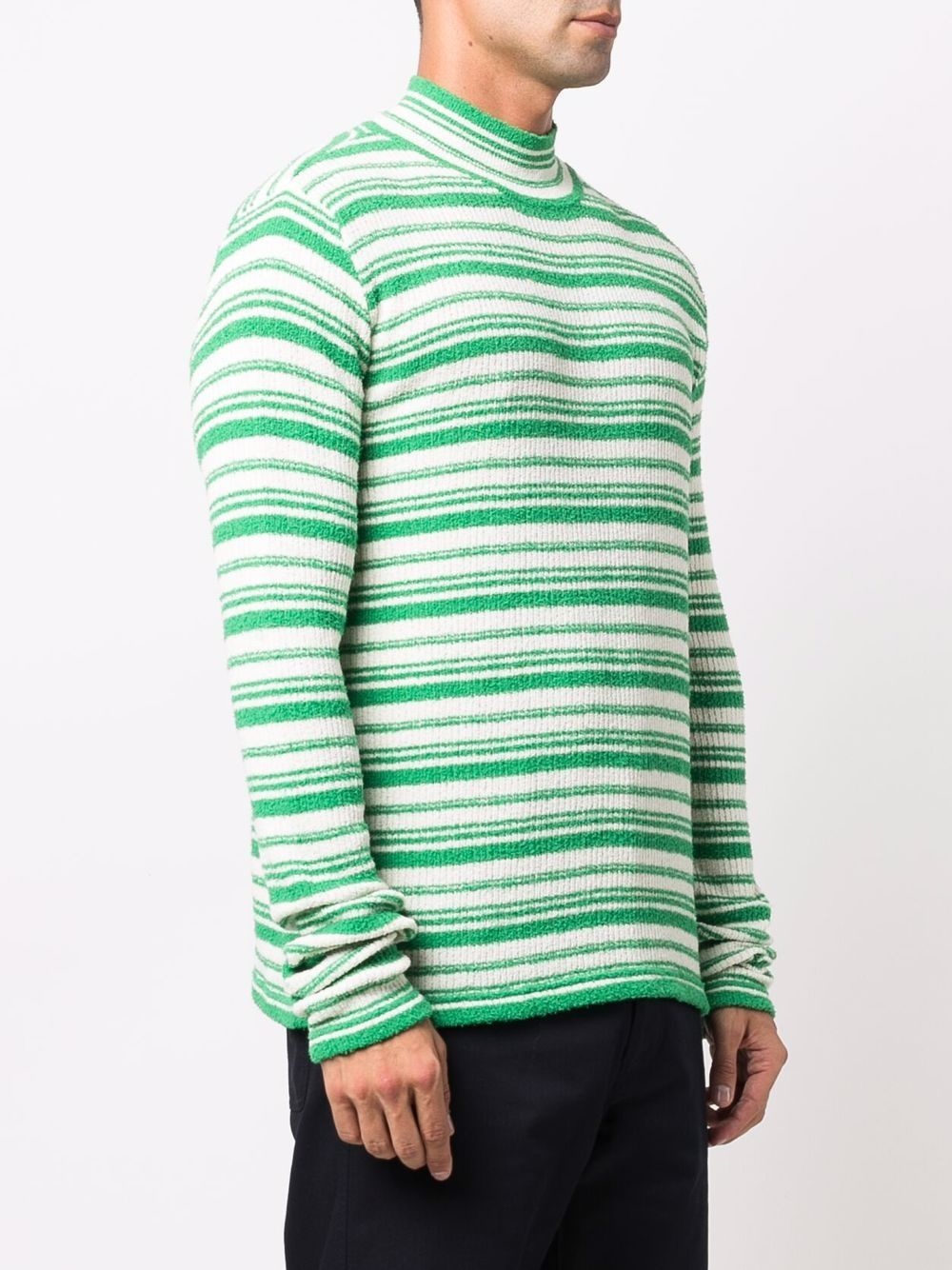 two-tone striped jumper - 3