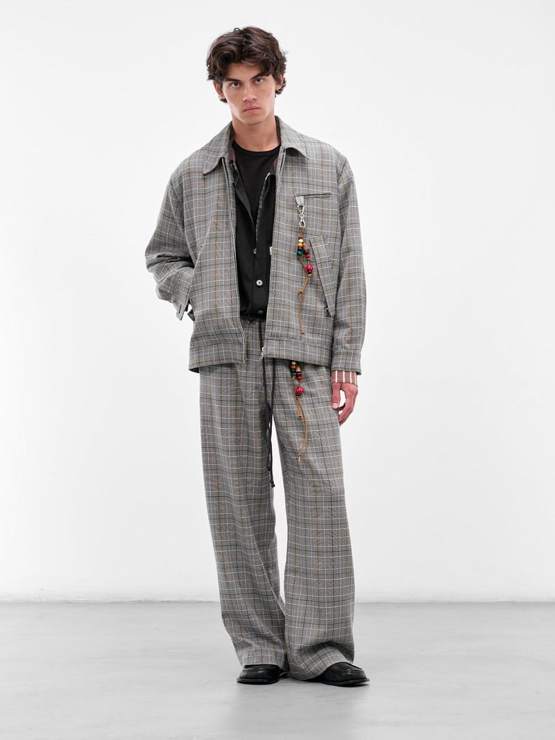 Song for the Mute Gray Vintage Check Lounge Pants outlook