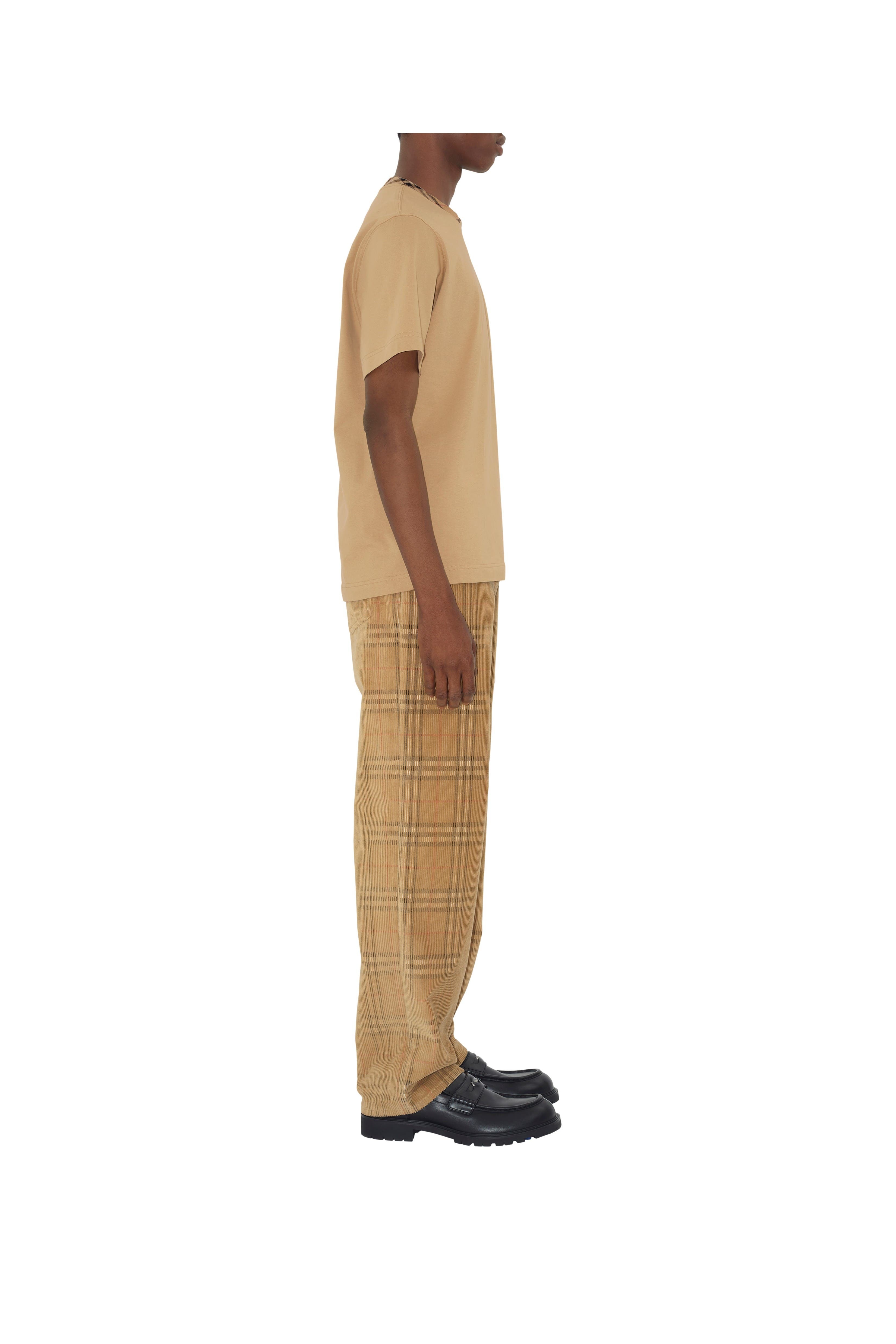 burberry Check Corduroy Trousers in Sand at Nordstrom - 3