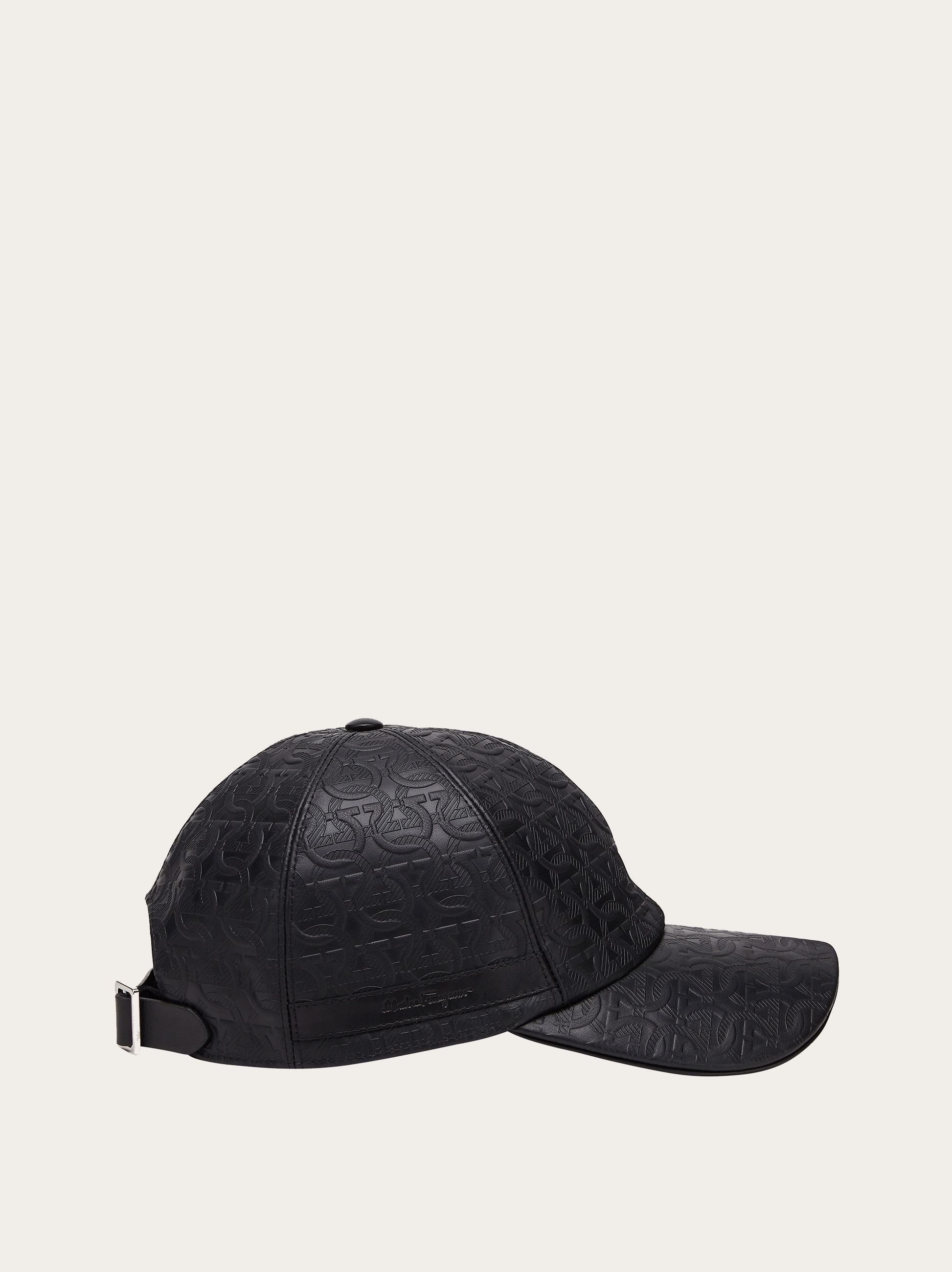 Leather Gancini baseball cap - 6