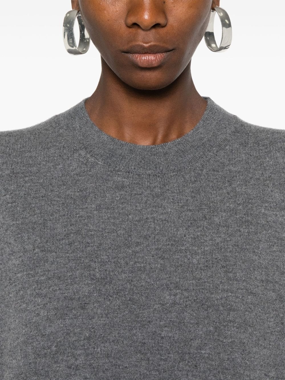 crew-neck ribbed-knit jumper - 5