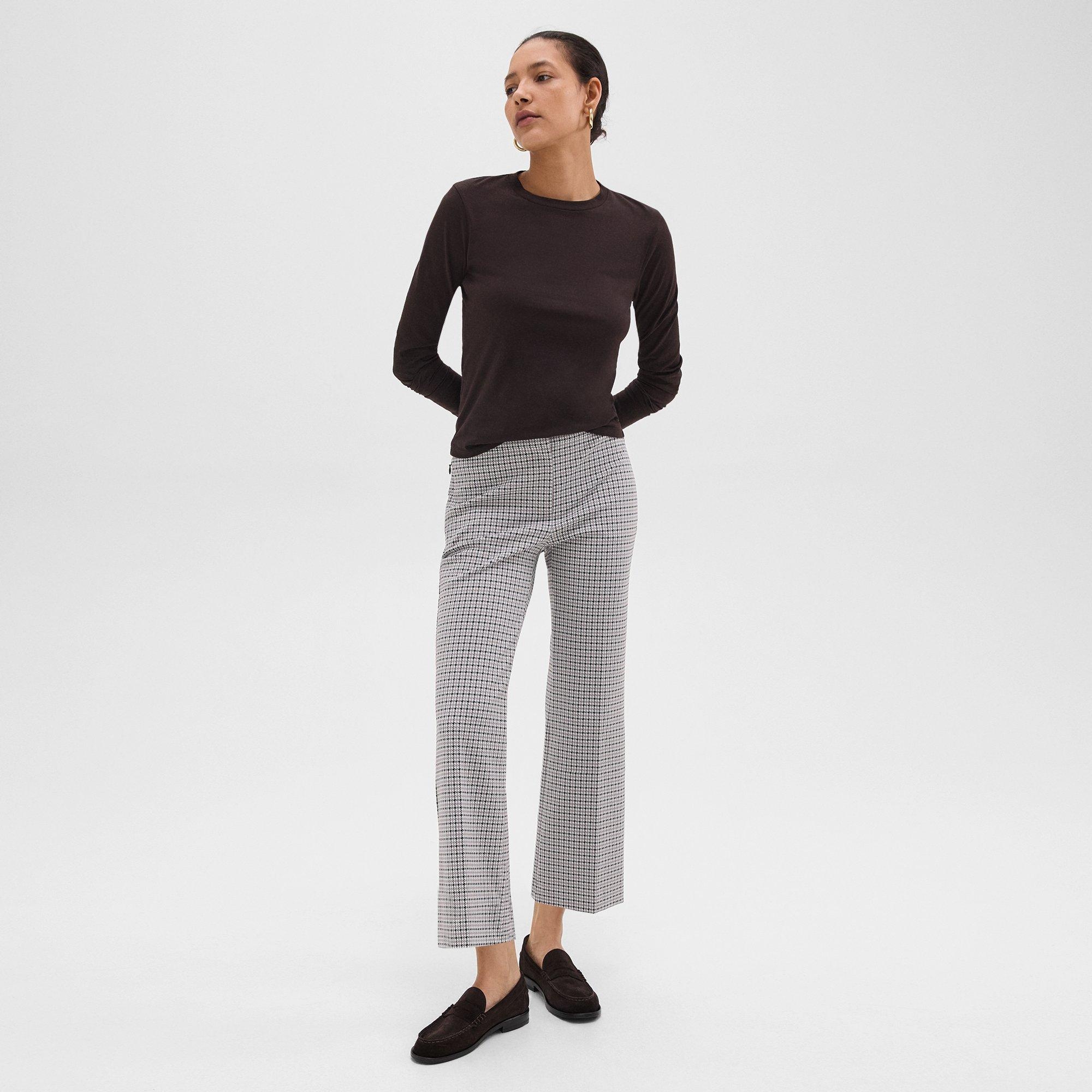 Kick Pant in Stretch Houndstooth Knit - 2