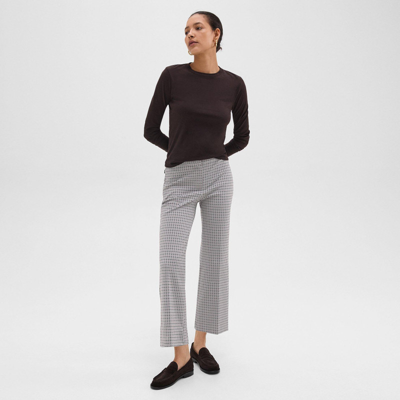 Kick Pant in Stretch Houndstooth Knit 2