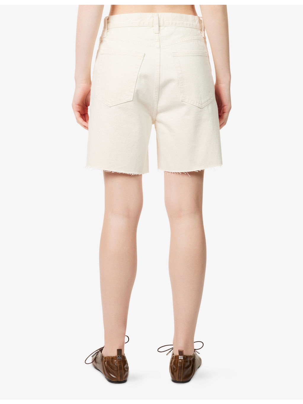 The Timeless High-Rise Denim Shorts - 4