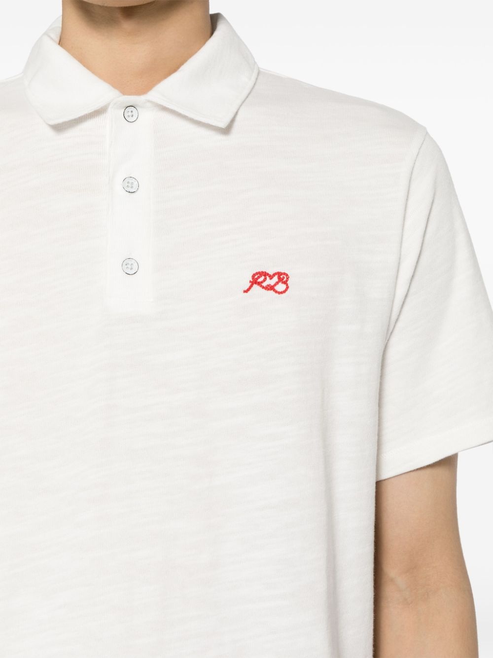 logo-embroidered polo shirt - 5