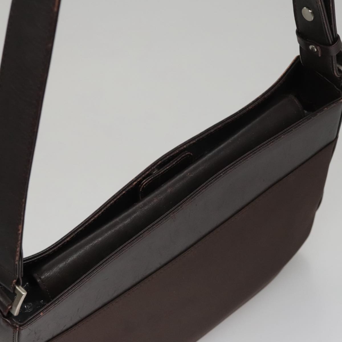 Burberry Shoulder Bag Nylon Leather Brown - 6