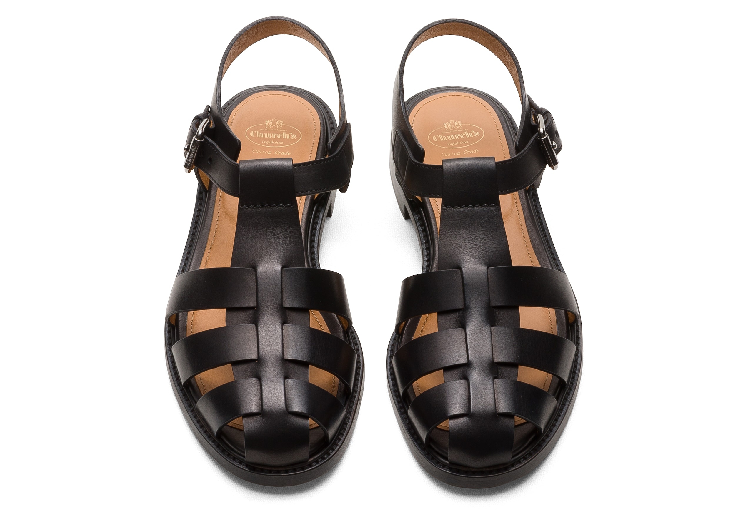 Fisher w
Prestige Calfskin Sandal Black - 3