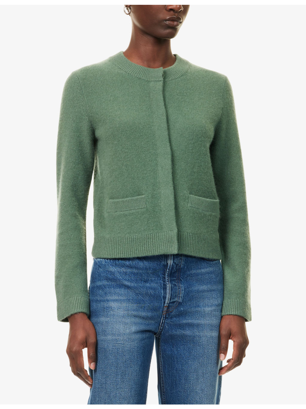 Regular-Fit Round-Neck Cashmere Cardigan - 3