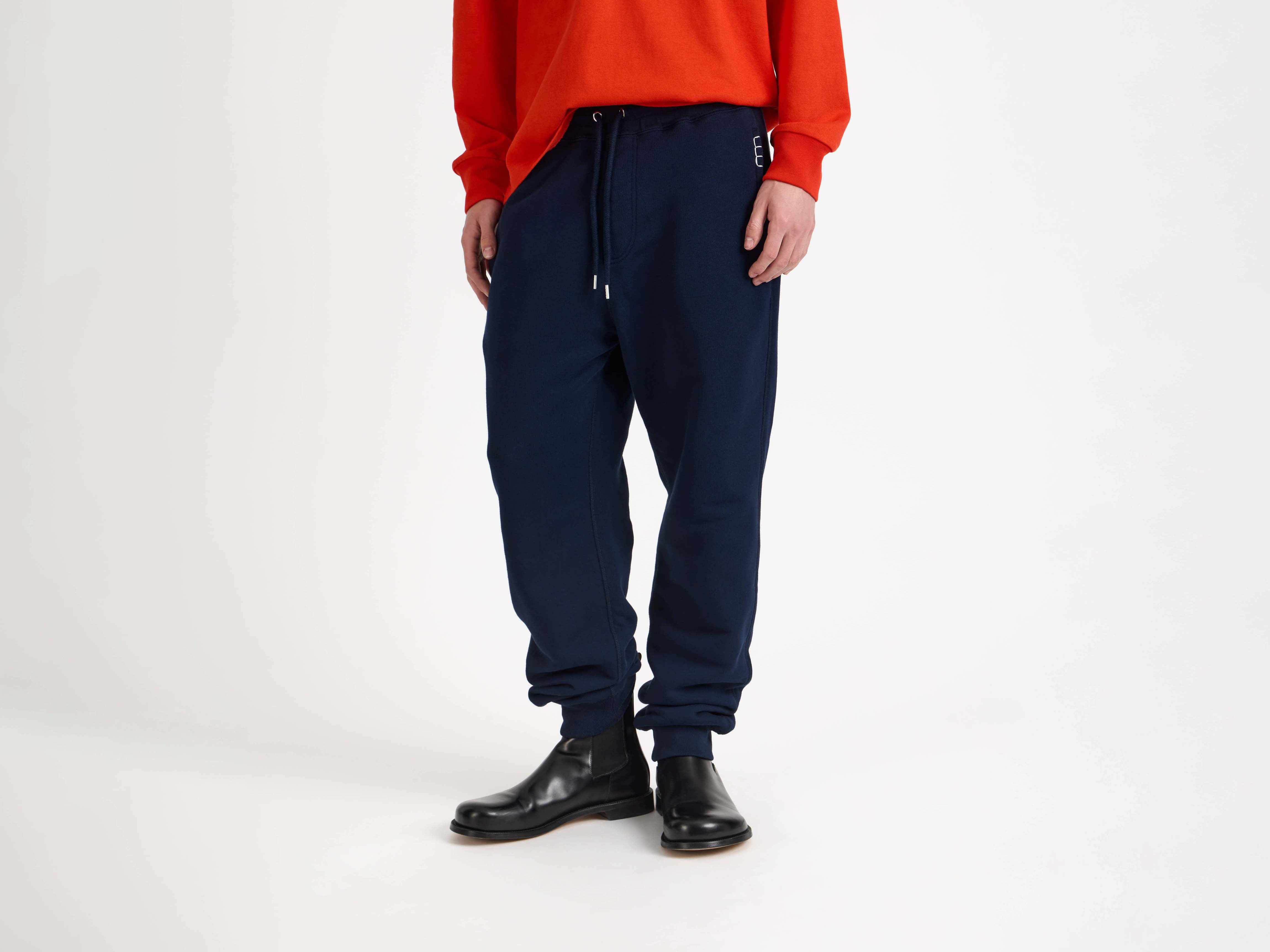 CUFFED SWEATPANTS IN NAVY - 5