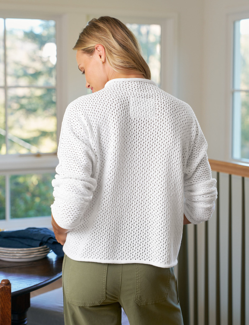 Frank & Eileen Rolled Funnel Neck Sweater outlook