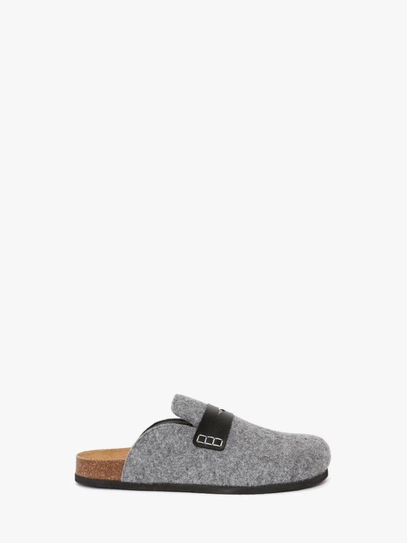 FELT LOAFER MULES 1