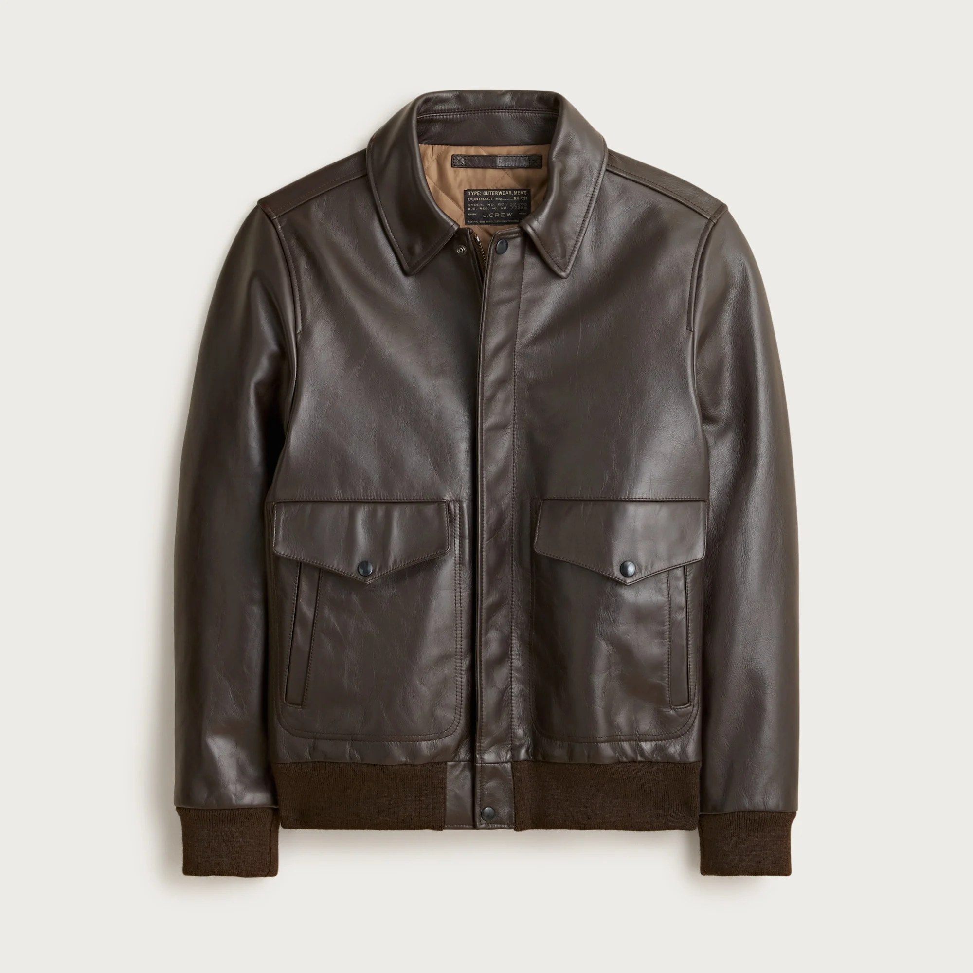 Flight jacket in Italian leather - 1