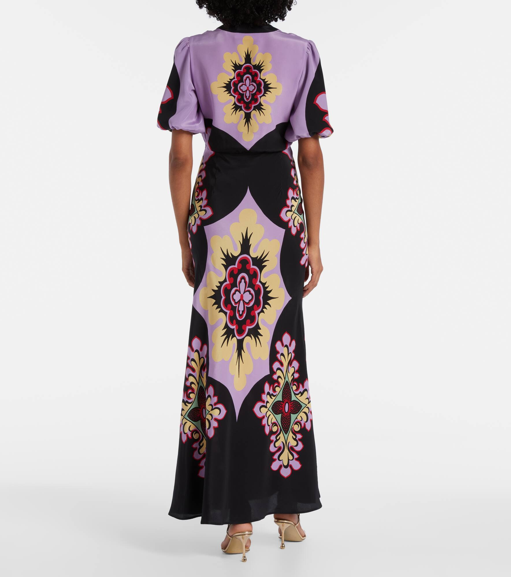 Marlene silk crêpe de chine maxi dress - 3