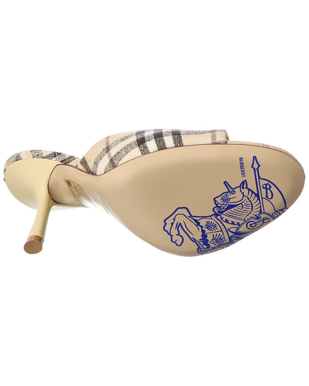 Burberry Mews Check Linen Sandal - 4