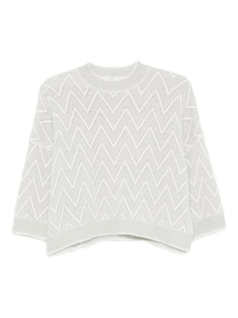 chevron-pattern sweater - 1