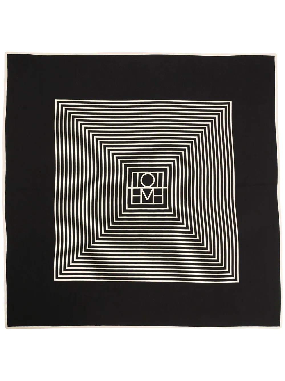 stripe print scarf - 3