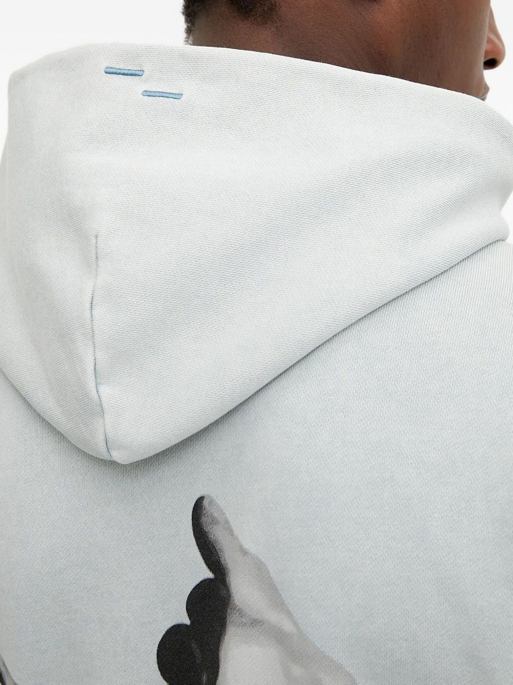 embroidered-logo hoodie - 4