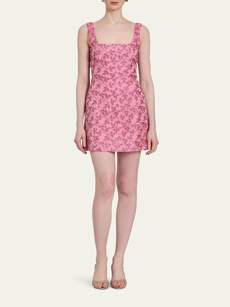 markarian Brooke Floral Sequined Mini Dress outlook