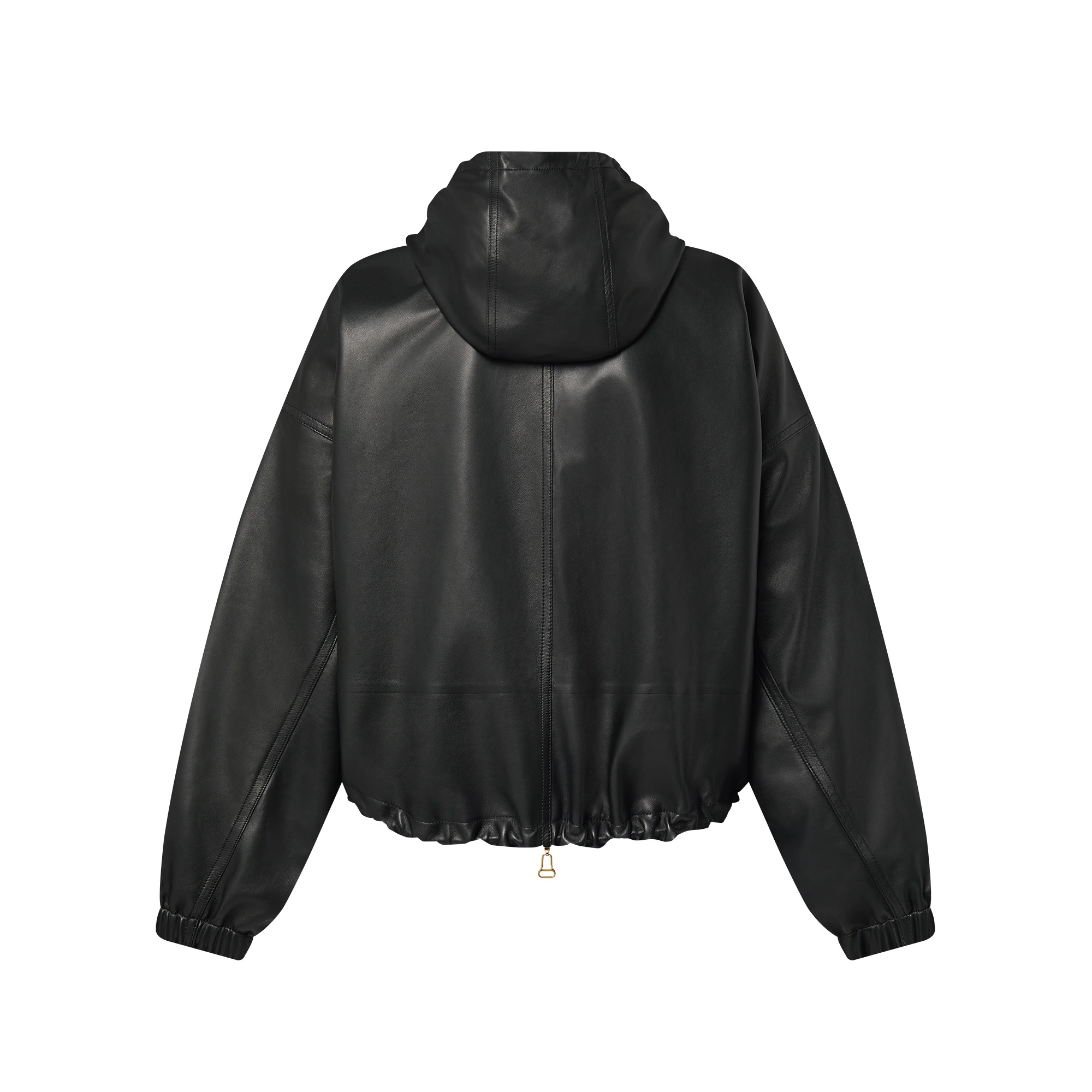 Leather Hooded Jacket - 3