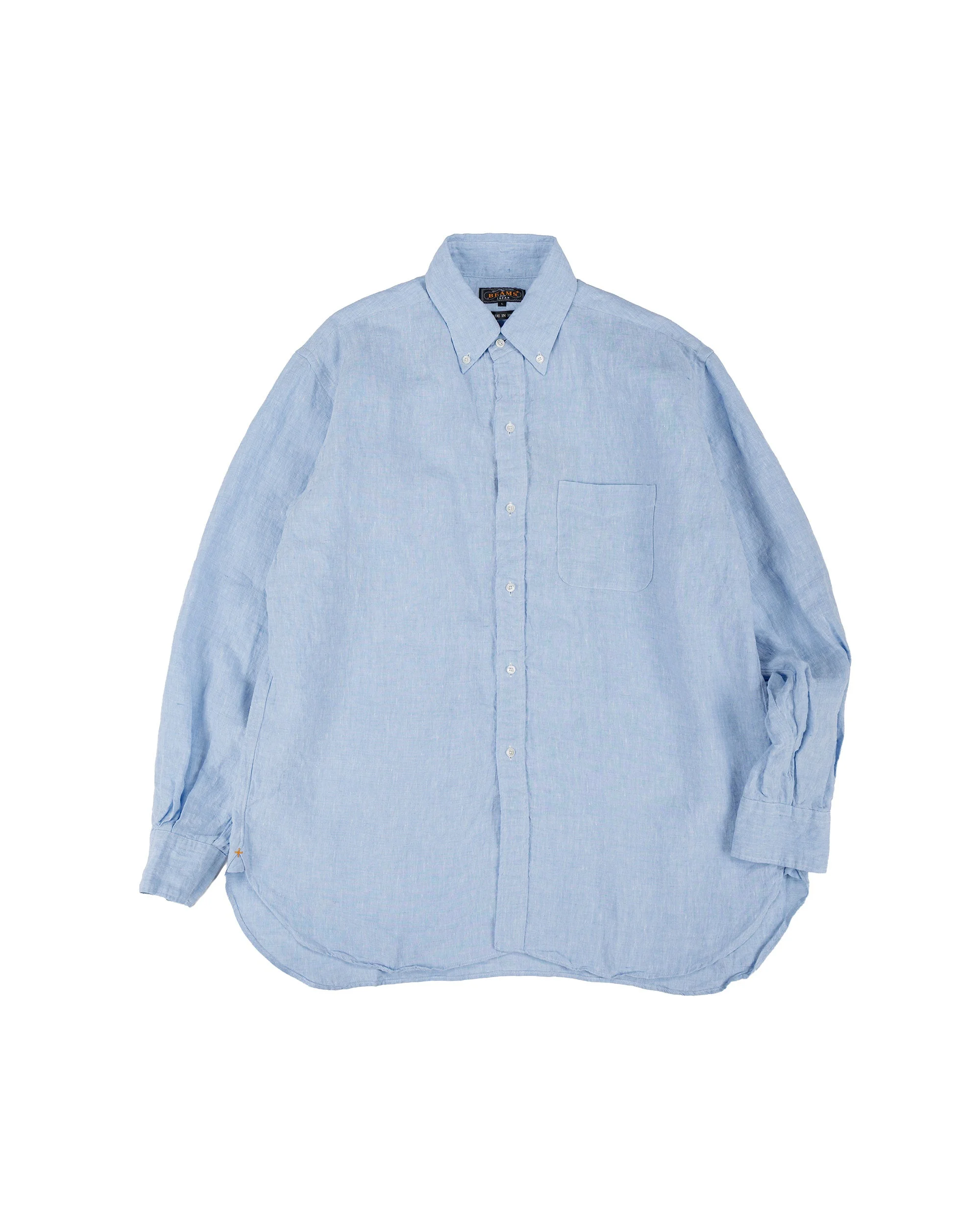 B.D. Classic Fit Linen Chambray Blue - 1