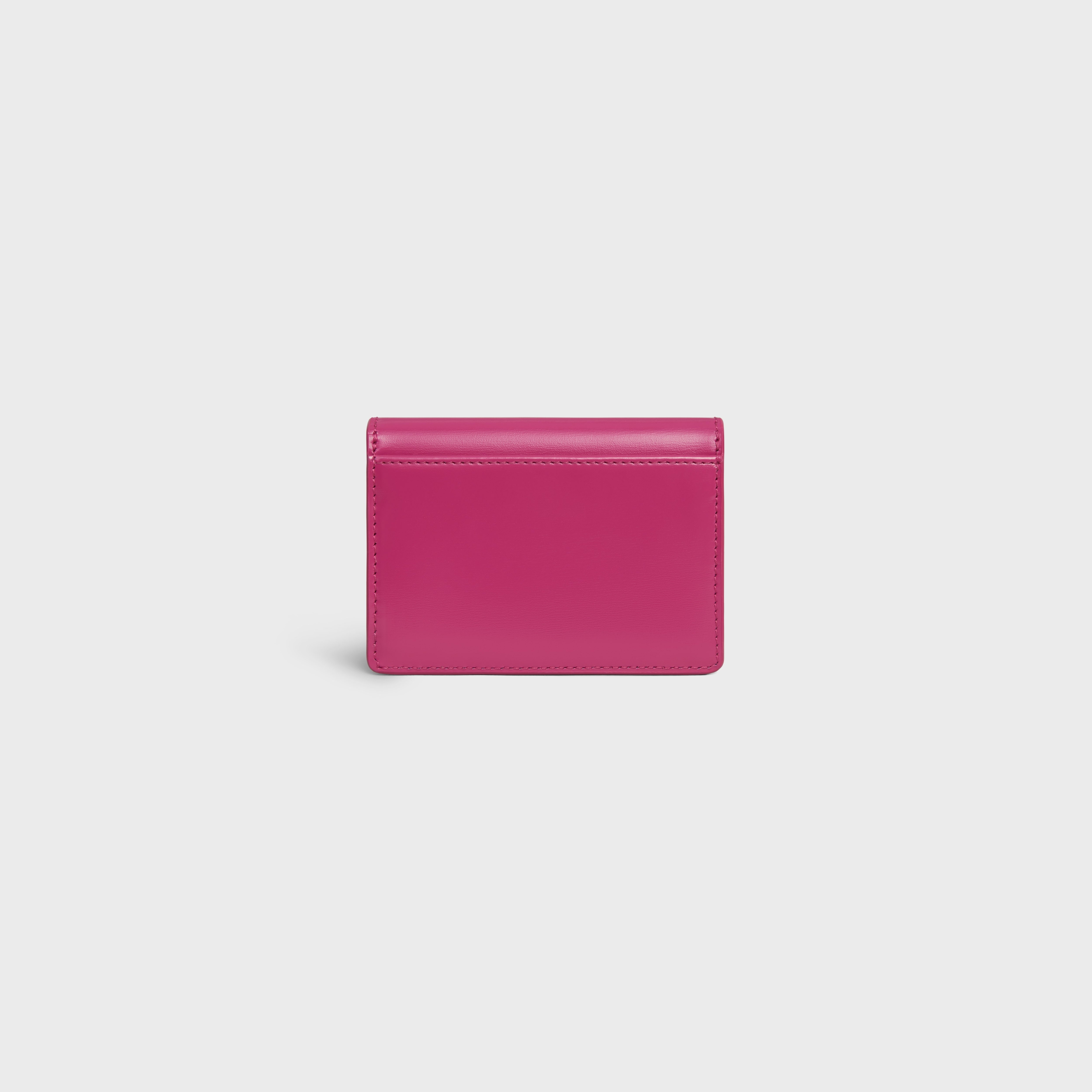 CARD HOLDER WITH FLAP TRIOMPHE in Shiny calfskin - 3