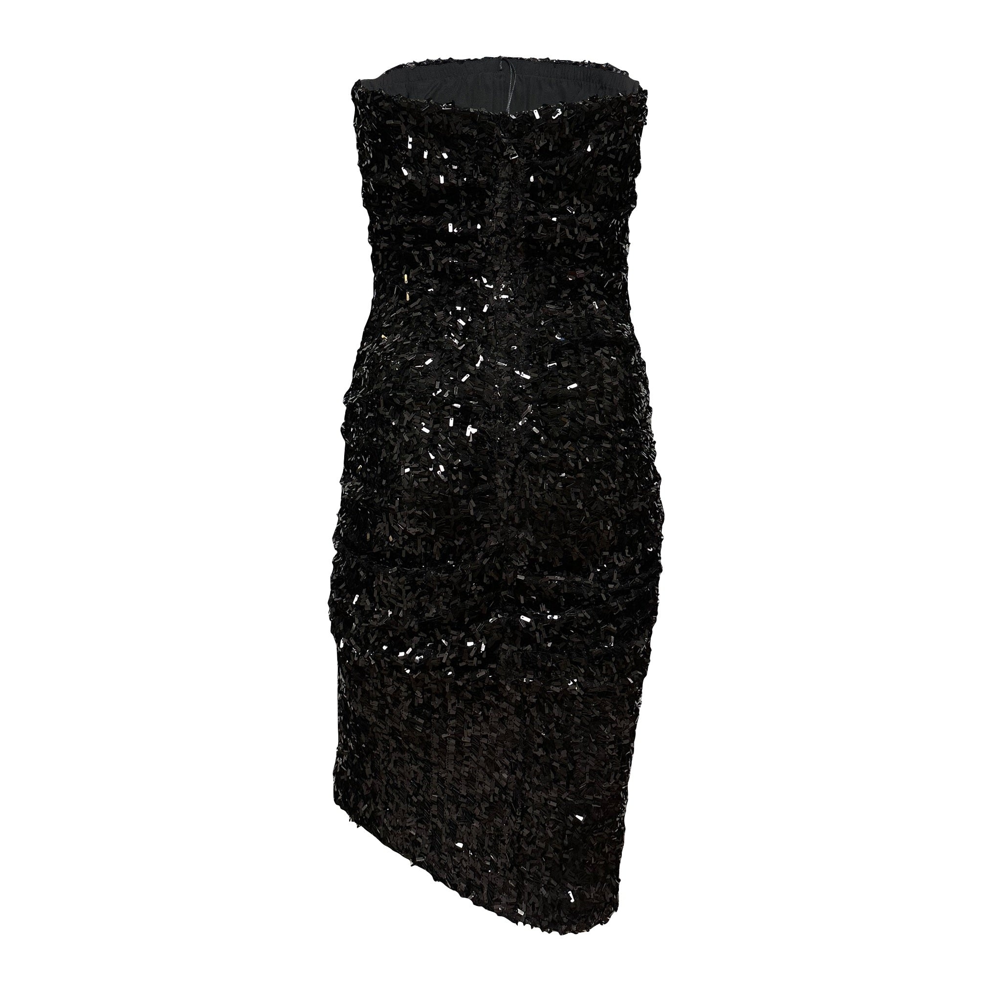 DOLCE&GABBANA Fall Winter 2016 Sequin Tube Top Midi Dress - 2