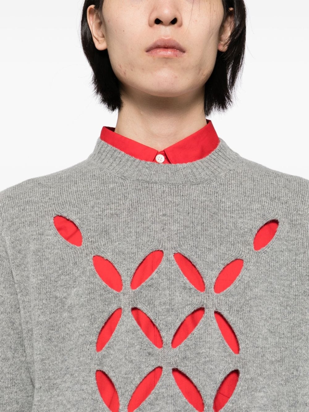 トップス stefan cooke 20aw Slashed Sweater STEFAN COOKE slashed jumper | REVERSIBLE