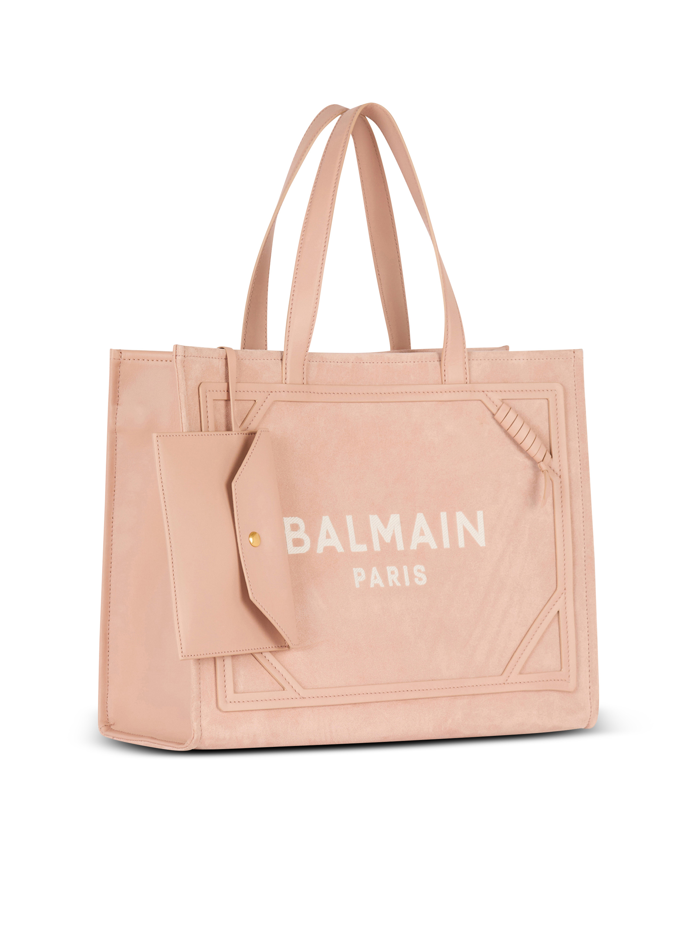 Medium suede B-Army tote bag - 3