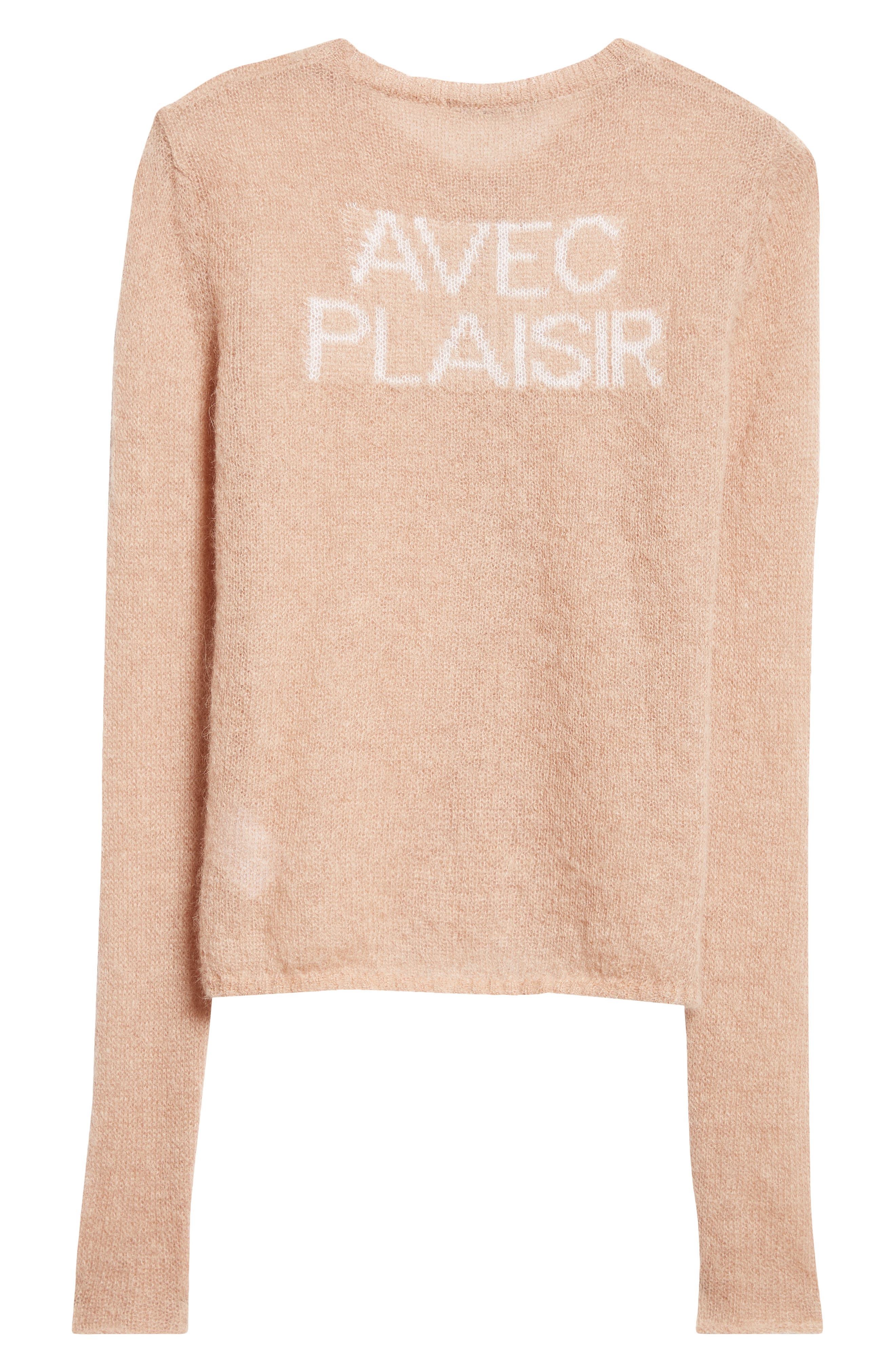 Paloma Wool Alone Avec Plaisir Mohair & Alpaca Blend Cardigan in Light Brown at Nordstrom - 8