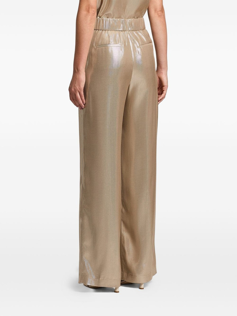 lamé twill trousers 3