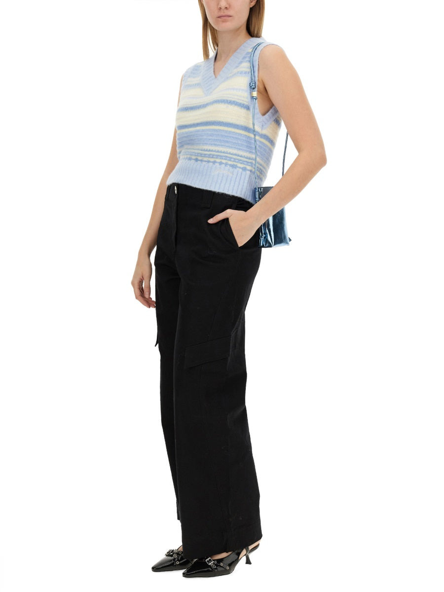Ganni Women V-Neck Vest - 2