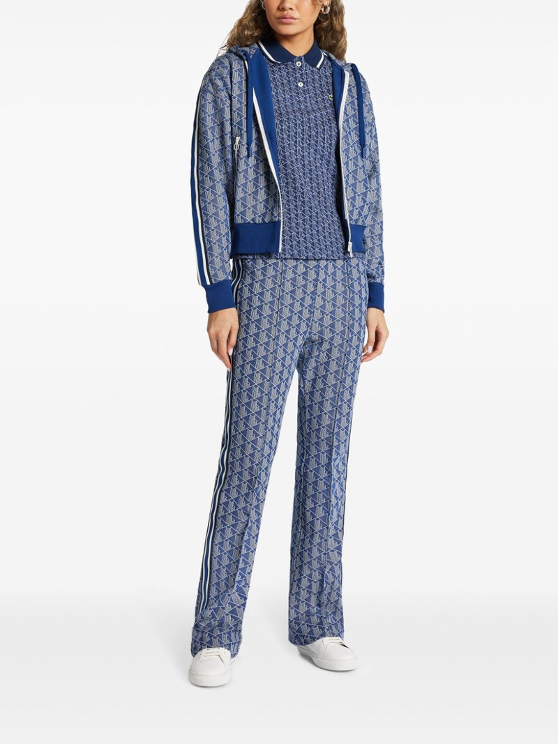 LACOSTE logo-embroidered cotton polo top outlook