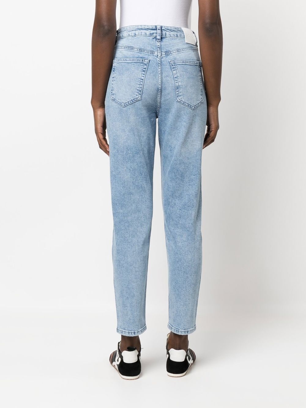 high-waisted cropped jeans - 4
