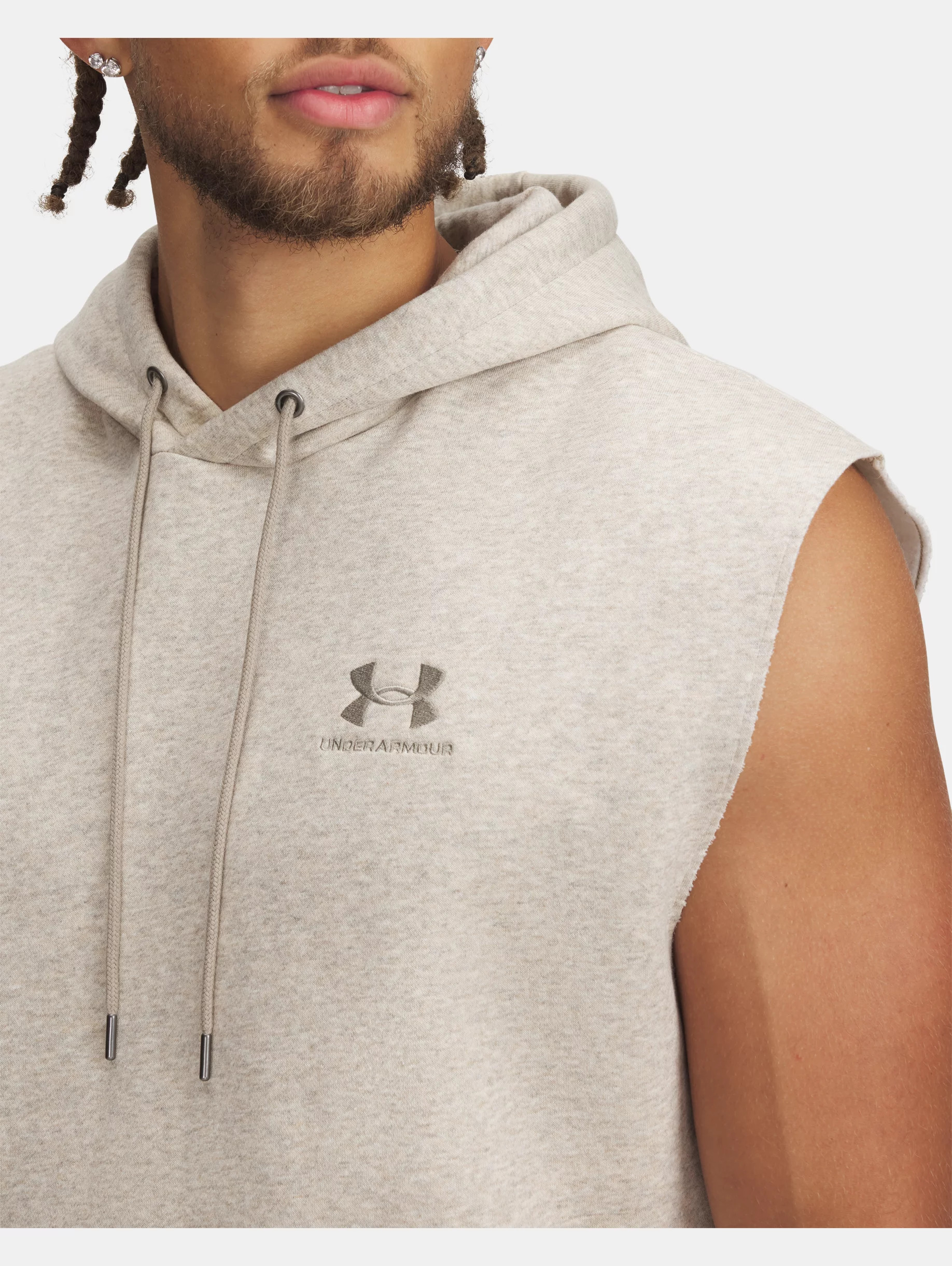 Men's UA Icon Fleece Sleeveless Hoodie - 3