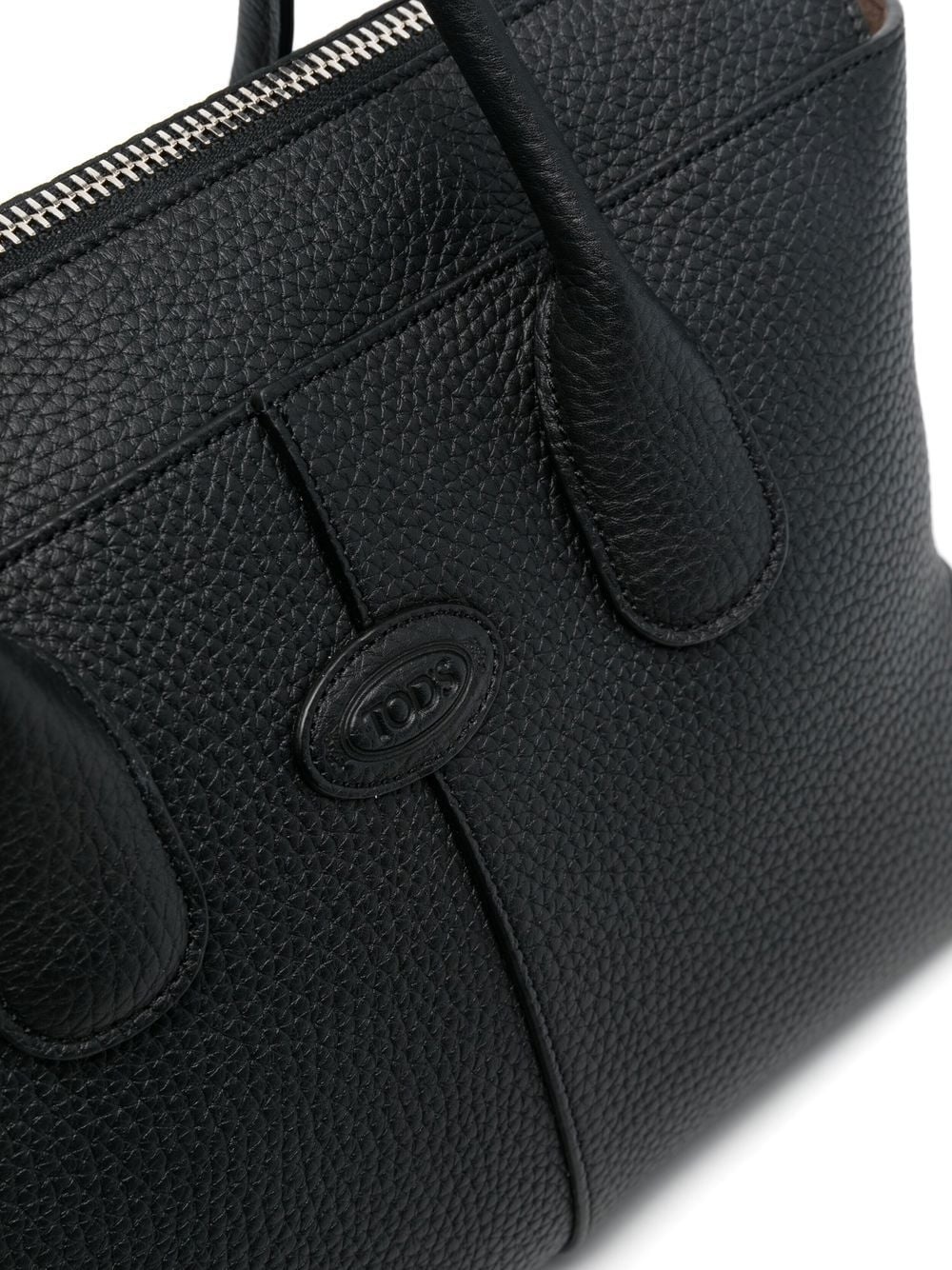 medium Di leather tote bag - 5