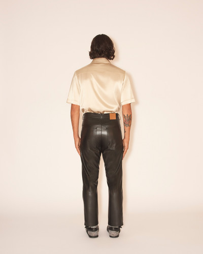 Nanushka JASPER - OKOBOR™ alt-leather workwear trousers - Black outlook