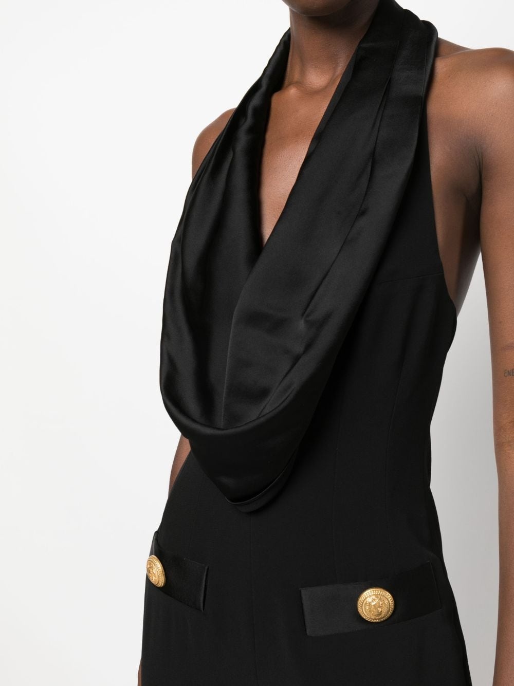 off-shoulder sleeveless jumpsuit - 5