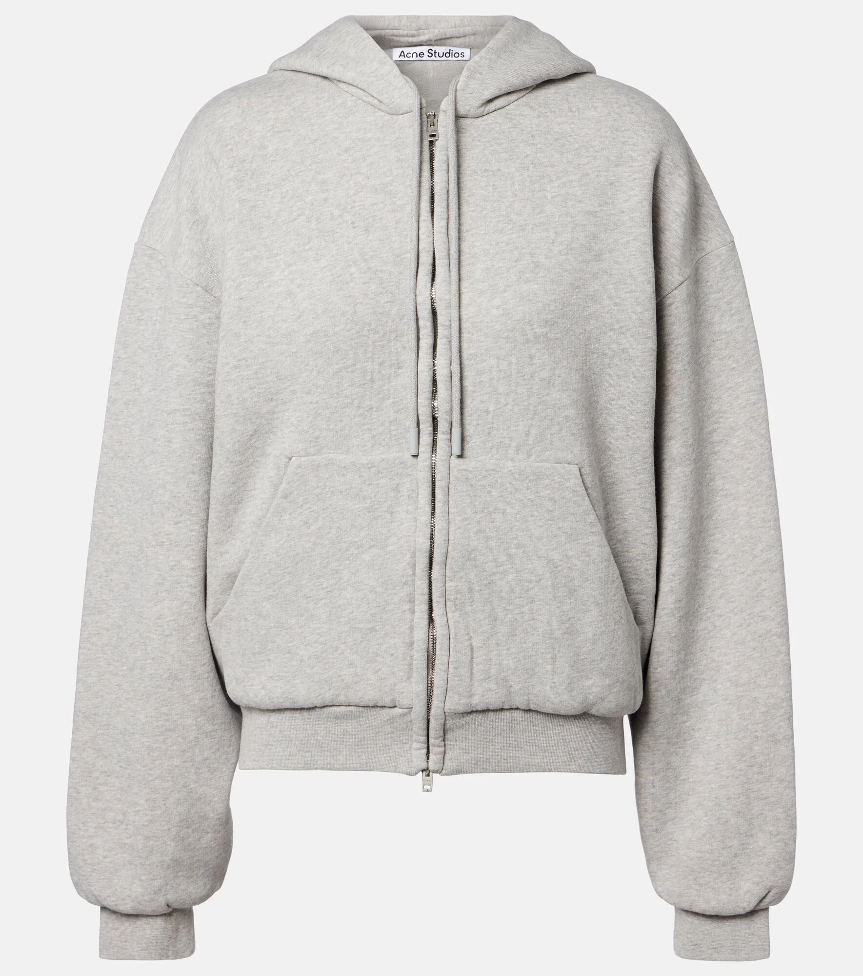 Faye cotton fleece zip-up hoodie - 1