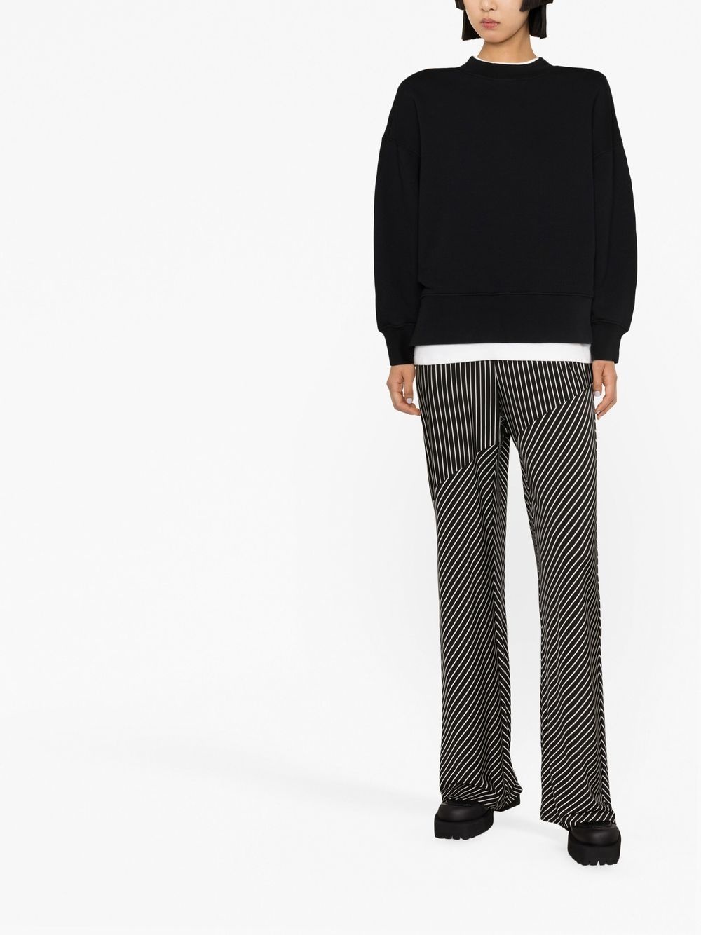 logo-print long-sleeve top - 7