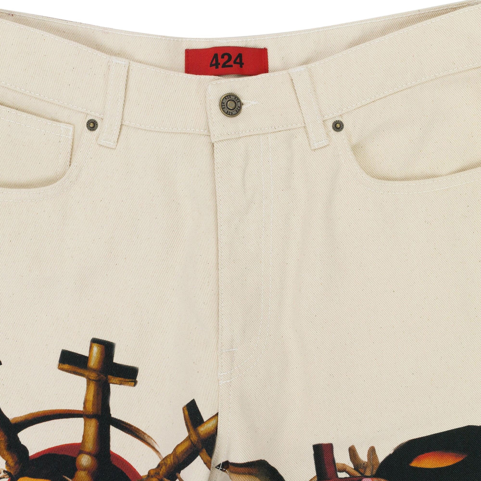 424 Graphic Baggy Jeans 'Multicolor' - 3