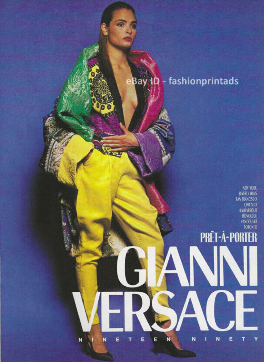 Gianni Versace Spring 1990 Colour Block Baroque Silk Blazer Jacket 44 - 7