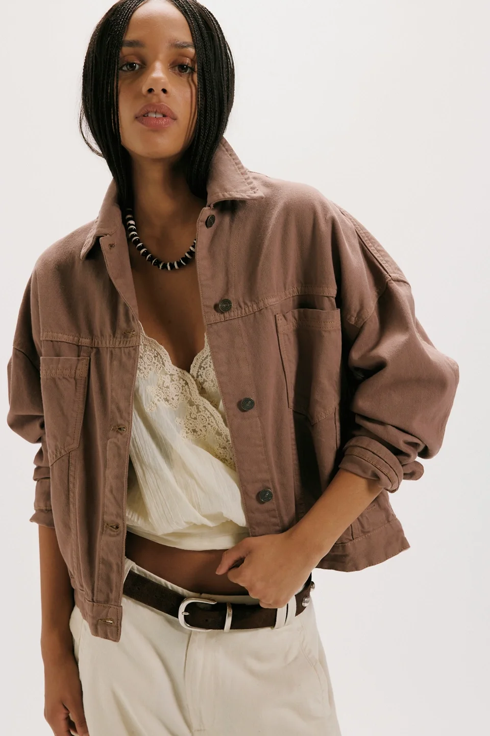 We The Free Opal Swing Denim Jacket - 1