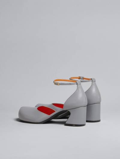 Marni GREY LEATHER MARY JANE PUMP outlook