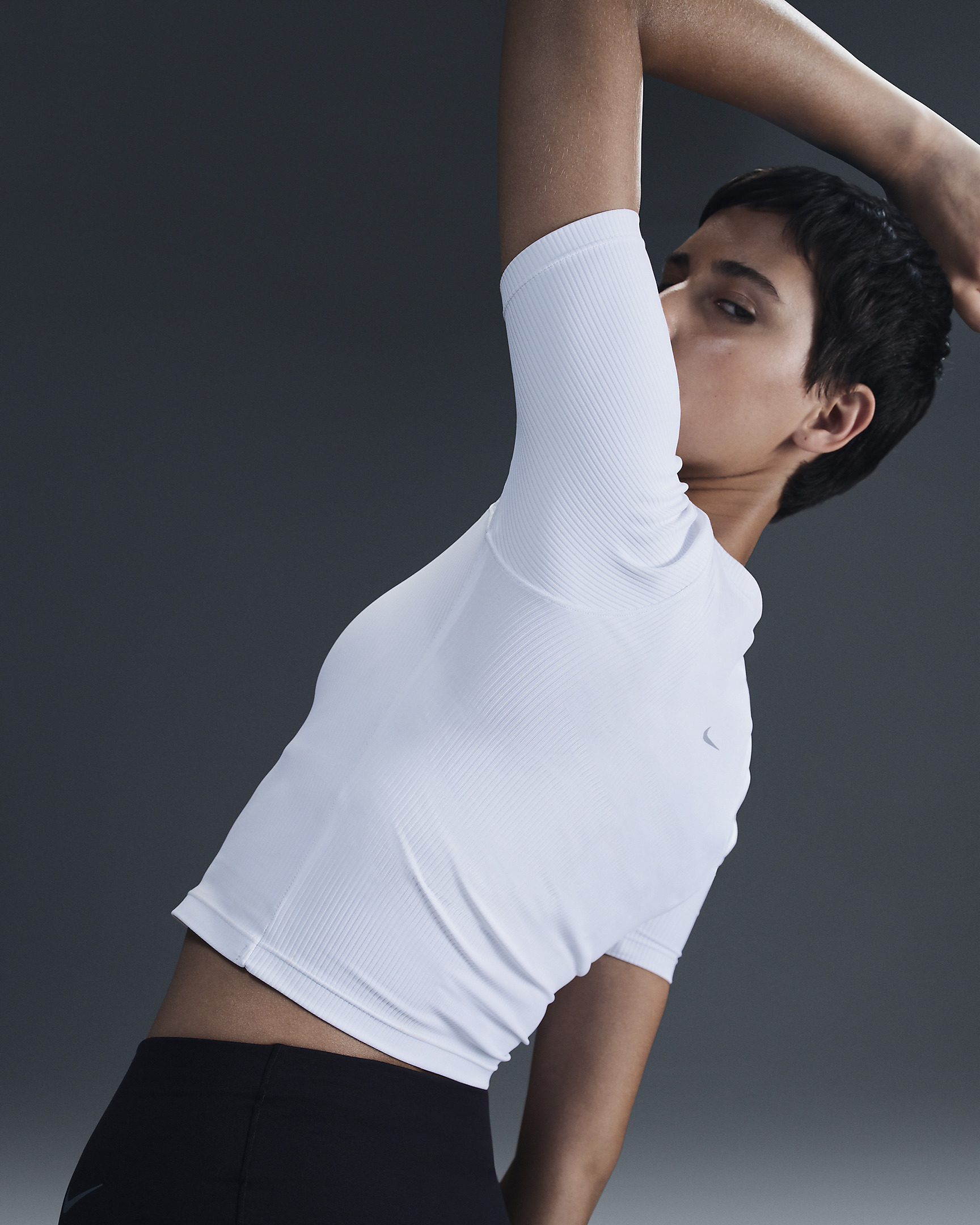 Nike Zenvy Rib Women's Dri-FIT Short-Sleeve Top - 2