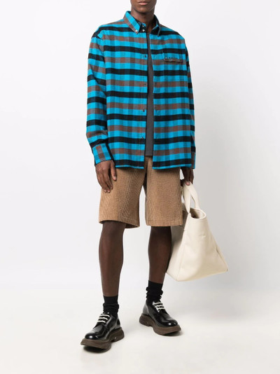 BUSCEMI checked long-sleeve shirt outlook