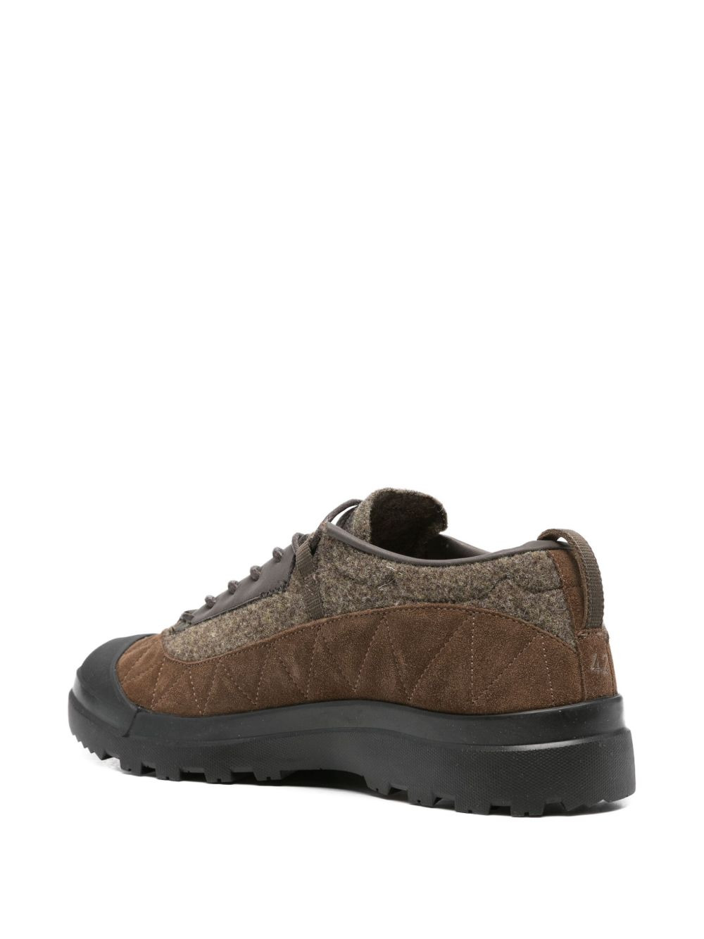 suede-panel sneakers - 3