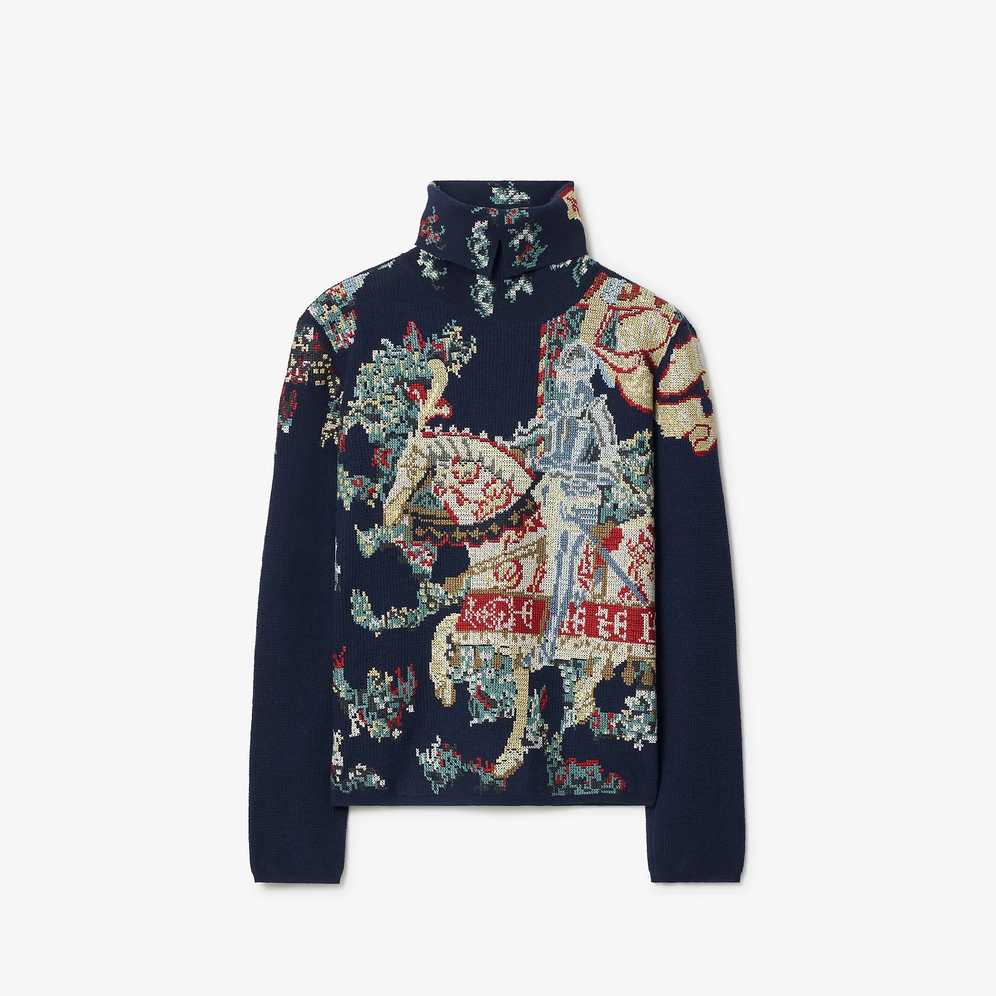 Heraldic Knight Wool Sweater - 1